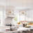 3-Light Modern Glam Cage Pendant Lighting