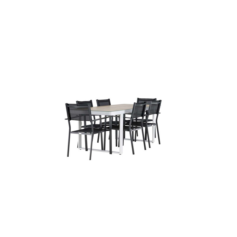 Kluesner 6 - Person Patio Dining Set with Rectangular Table