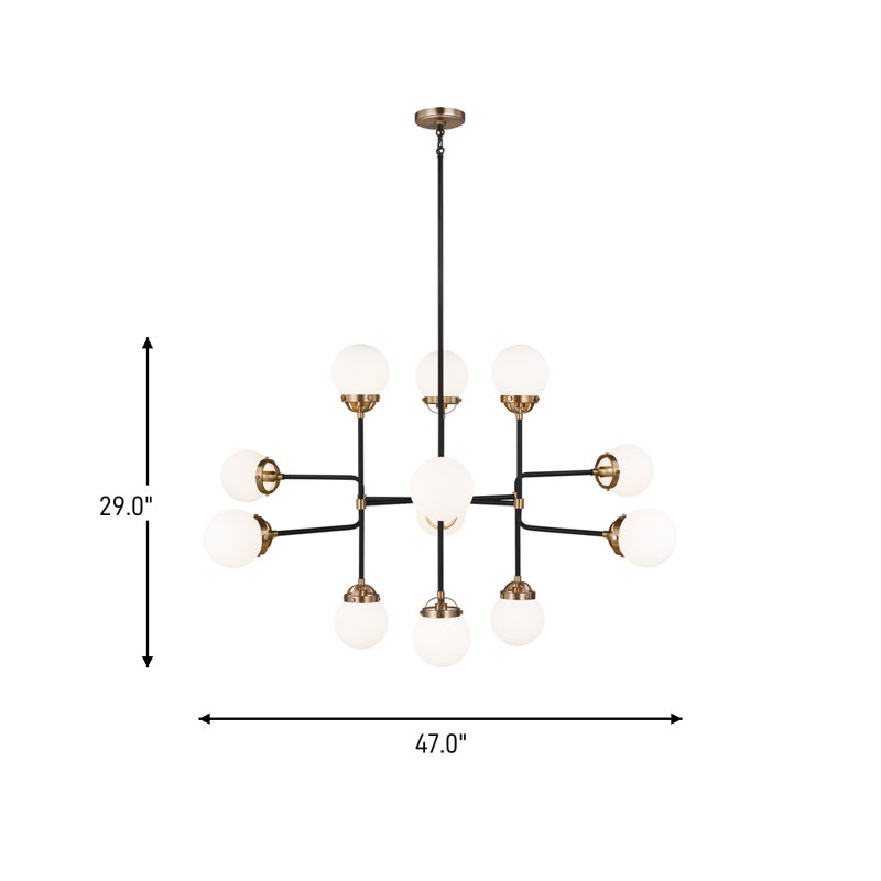 Cafe 12 - Light Sputnik Geometric Chandelier