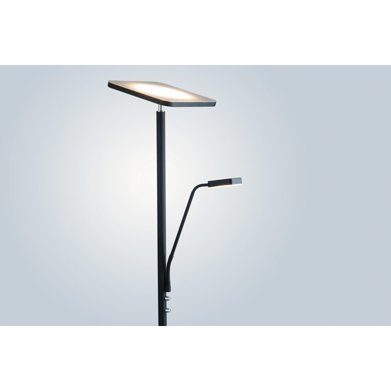 Escalante 71.75'' Torchiere Floor Lamp, Black