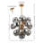 Wylde Tempered Glass Chandelier with 4-Light Tier