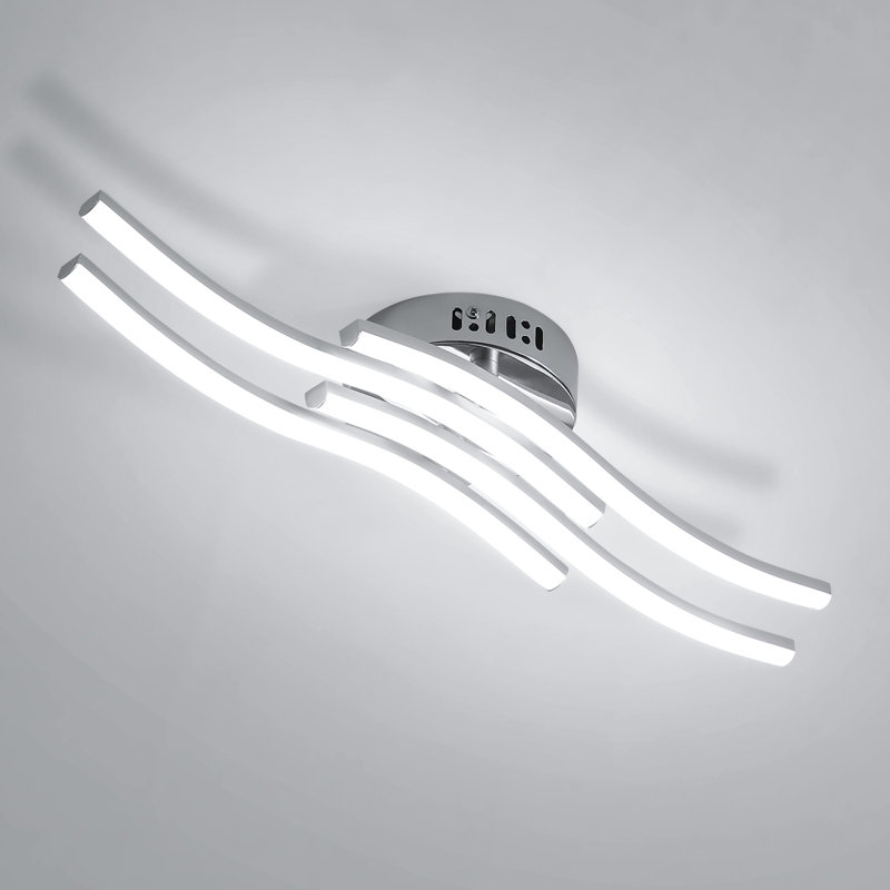 LED 4-Light Flush Mount Ceiling Light, 6000K