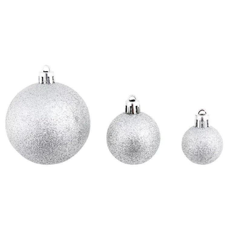 Solid Colour 节日装饰品 Bauble, Sliver