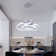 Alliber 1-Light Modern Square/Rectangle LED Chandelier with Aluminum Frame