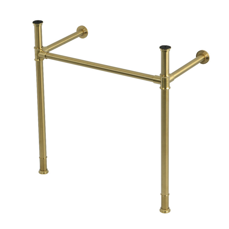 Kingston Brass Fauceture Stainless Steel Console Sink Legs, Brushed Brass