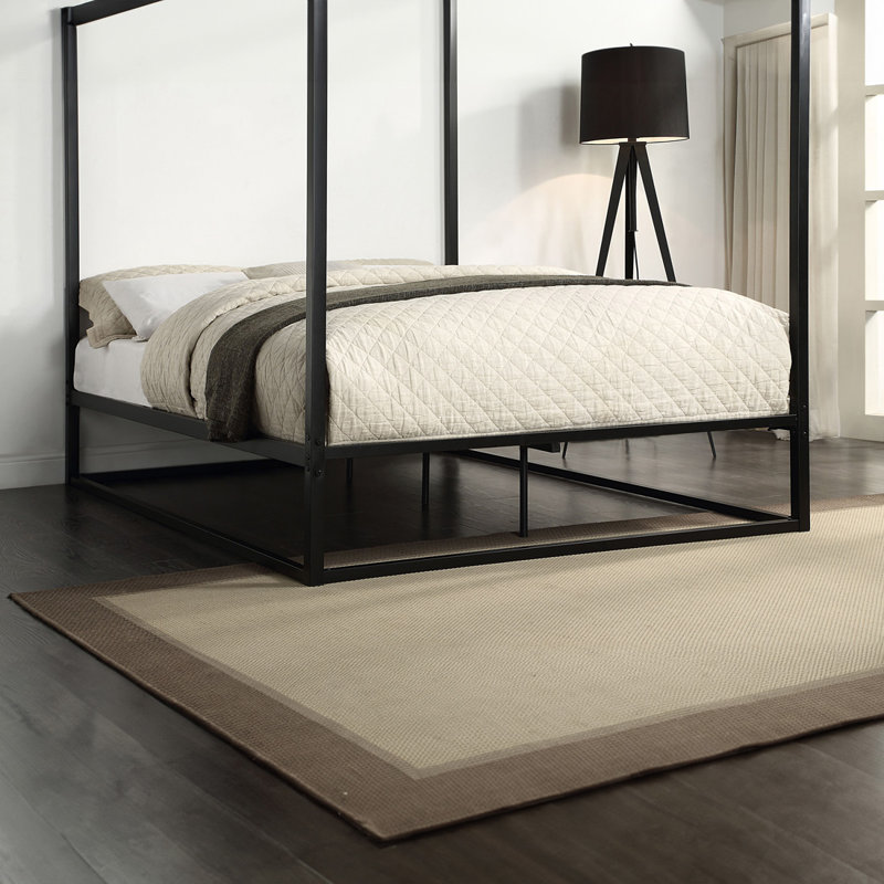 Bedoya Metal Bed, Black, Kingsize (5')