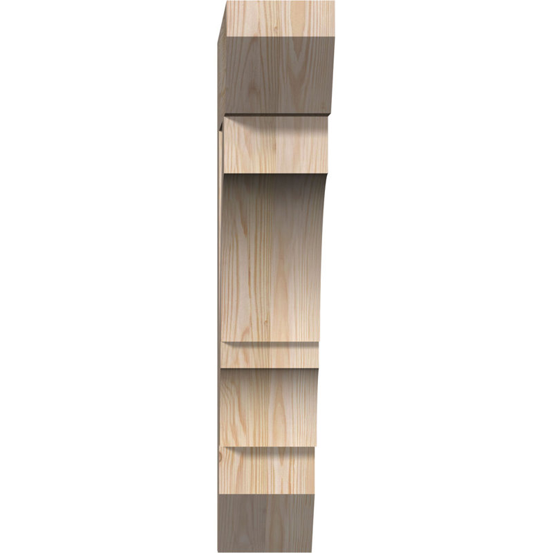 H 6 po x l 40 po x Support en bois / corbeau, H 30 po x l 5,5 po x P 26 po