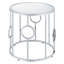 Table de bout en verre Chequetta