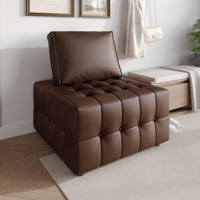 Chaise en polyuréthane brun
