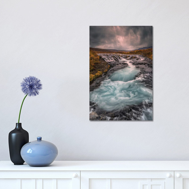 Bruarfoss 1 Piece Wrapped Canvas Wall Art