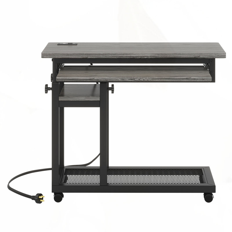 Height Adjustable Portable Desk, Gray
