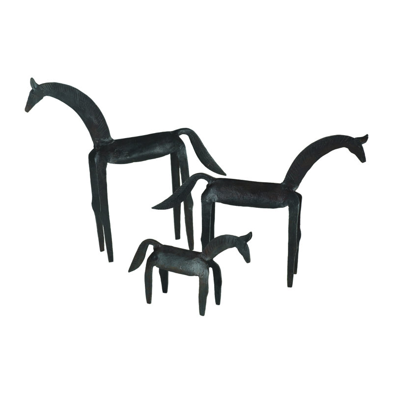 Primitive Iron Horse, 10'' H x 8.25'' W x 1.5'' D
