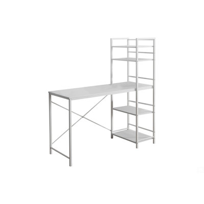 Bureau d'ordinateur, bureau personnel, ordinateur portable, tablettes de rangement, L 48 po