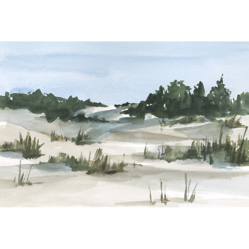 Watercolour Sand Dunes II by Ethan Harper - Wrapped Canvas Painting, 61cm H x 91cm W x 3.8cm D