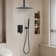 1-Spray Patterns 10 In. Ceiling Mount Dual Fixed And Handheld Shower Head 2.5 GPM
