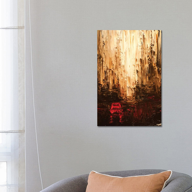 Red Cab by Osnat Tzadok - Wrapped Canvas Gallery-Wrapped Canvas Giclée, 66.04 cm H x 45.72 cm W x 1.91 cm D