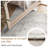 Vintage Floral Distressed Design Non-Slip Low-Pile Soft Thin Faux Wool Area Rug-1266216221