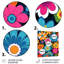 «Groovy Hippy Flower Power - Wildflowers», art mural-212127635-212127636