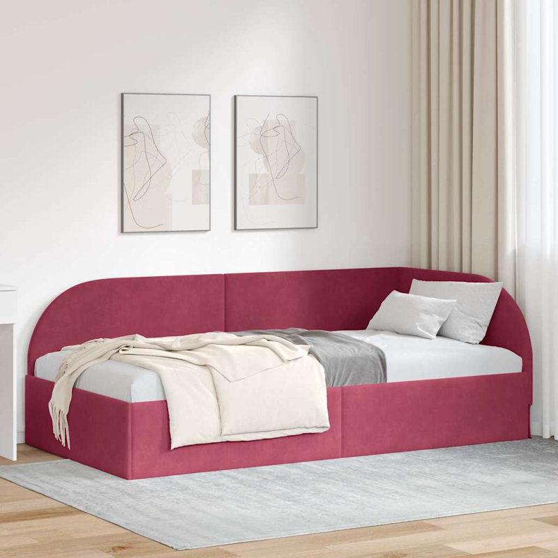 Daybed, European Single (90 x 200 cm), Wine Red