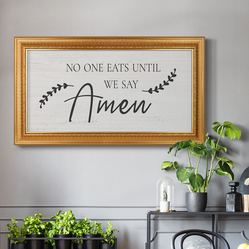 «Say amen», reproduction de photo sur toile simple, H 21 po x l 37 po x P 2,5 po
