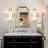 20" Dimmable Wall Mounted Sconce with Alabaster Shade (Set of 2)-1711778407
