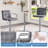 Branislava Swivel Upholstered Adjustable Height Counter Stool with Metal Frame-526755141