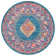 Christa Geometric Blue Area Rug