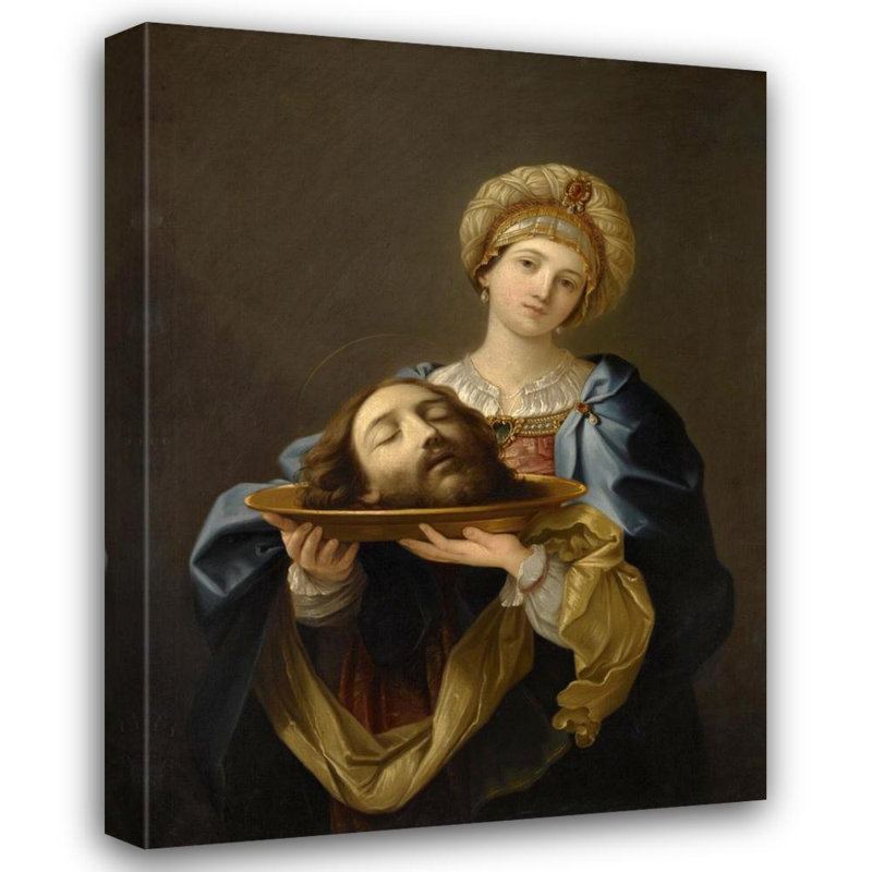 Salomé avec la tête de Jean-Baptiste, H 18 po x l 14 po