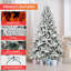 Arbre de Noël 5 pi avec 768 pointes - Arbre de Noël artificiel enneigé avec branches articulées en PE + PVC et support en métal-553310556
