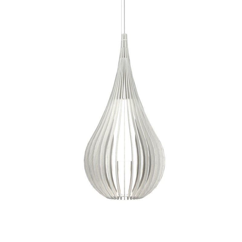 Capadócia 1 - Light Pendant, 30.31" H x 14.96" W x 14.96" D, Organic White, Organic White