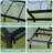 6x10/6x8 FT Greenhouse,  Aluminum Polycarbonate, Black-115255922