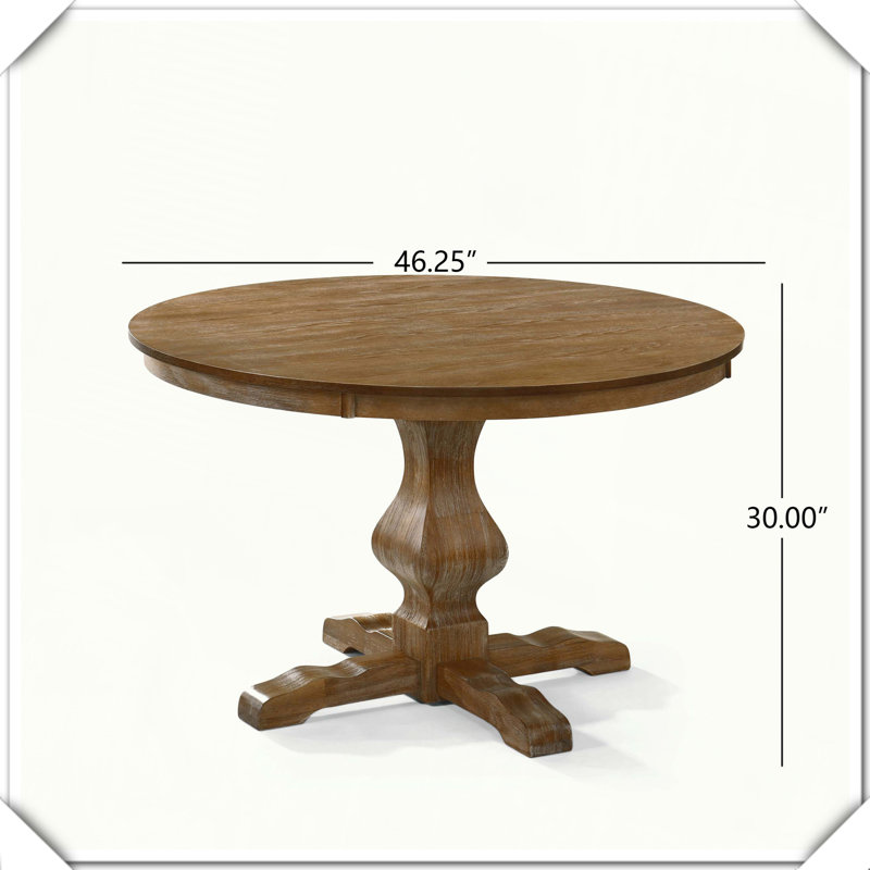 Round Dining Table Sturdy Durable Stylish Practical Versatile Functional, Natural
