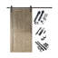 Porte de grange à motif géométrique non assemblé et fini de 48 po x 80 po Homacer-122873071