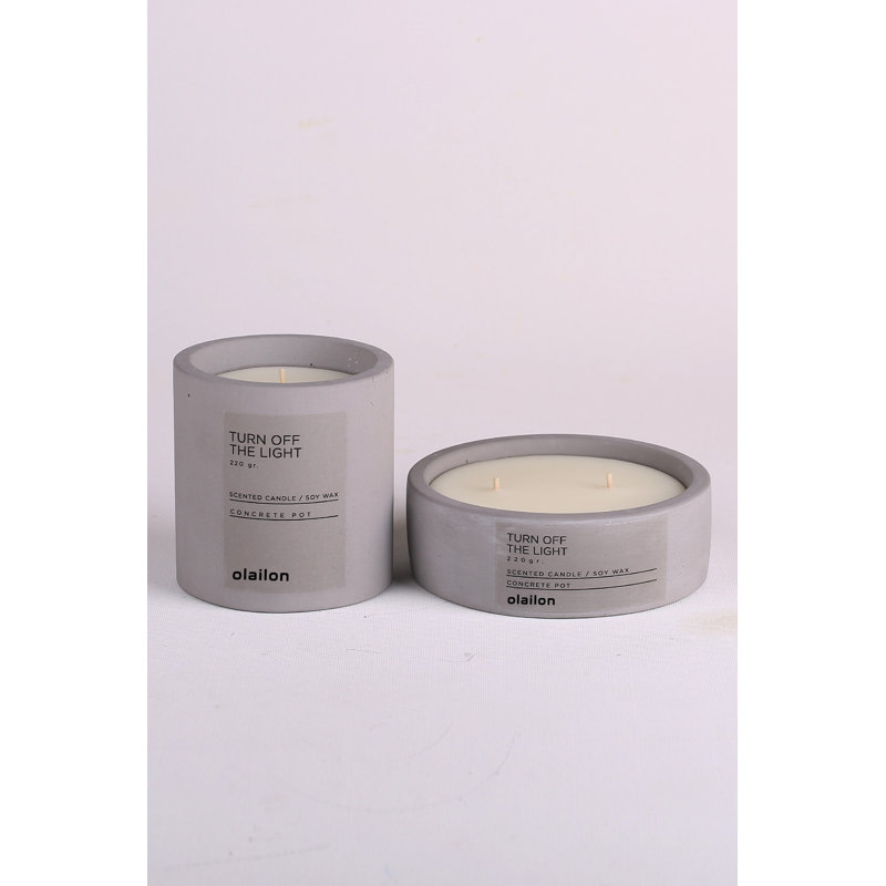 Candly Scented Tumbler Candle with Concrete Holder