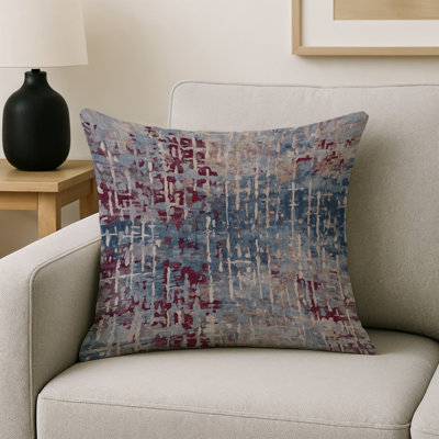 Modern Contemporary Grey Indoor and Outdoor Throw Pillow