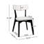 Chaises de salle à manger rembourrées avec dossier courbé et pieds en bois d'hévéa Putnam -1344081044-1390689790