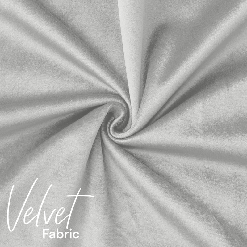 Plain Velvet Cushion Cover-(Pack of 4), Silver