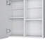 Armoire à pharmacie avec miroir H 21,1 "x l 19,7" Duma, une porte avec quatre tablettes intérieures pour la salle de bain, blanc cuisine-2078081044