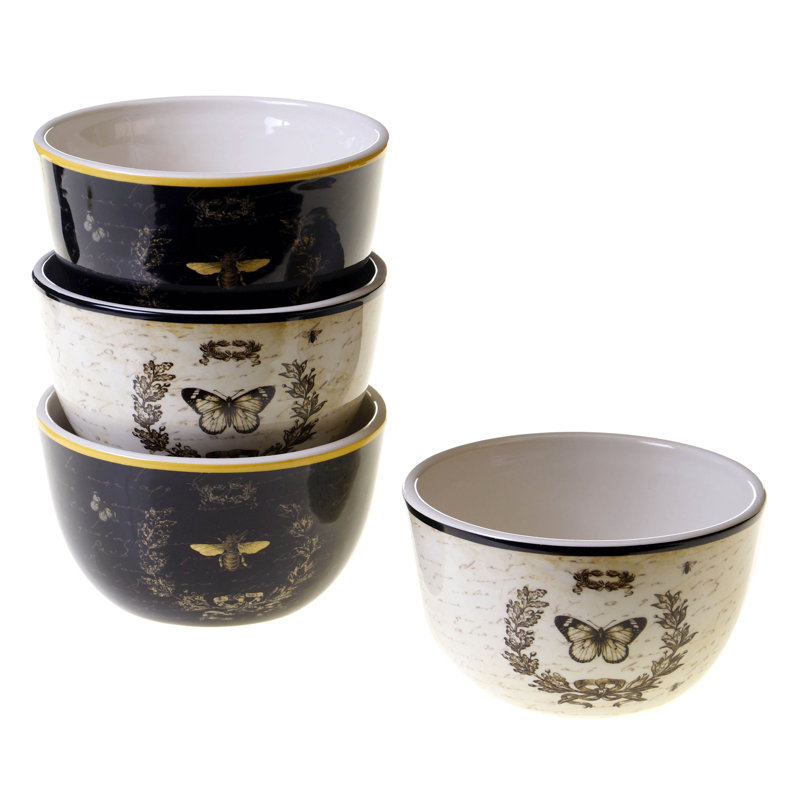 Holiday Square Ceramic 16-Piece Dinnerware Set for 4