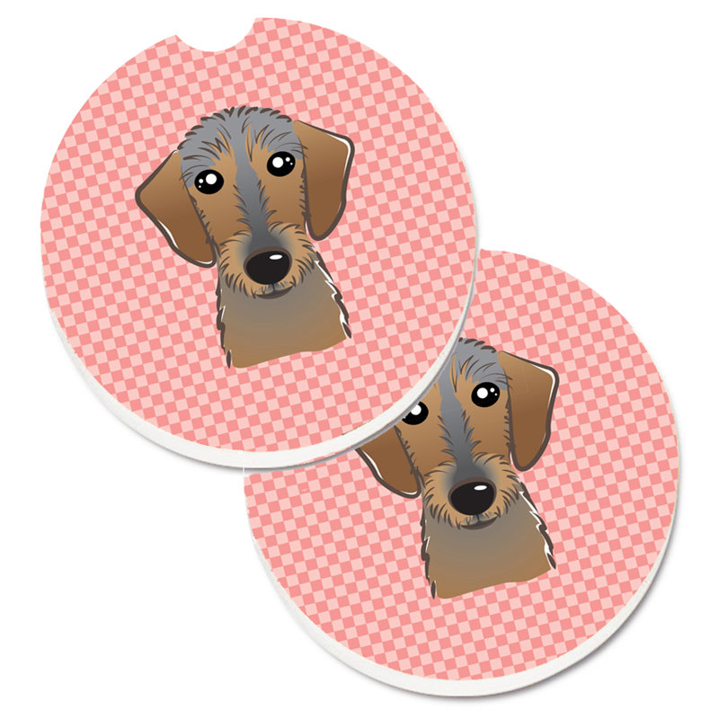 Sous-verre Retriever, Rose, Teckel à poil dur