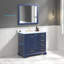 Meuble-lavabo simple Dashan avec plateau en marbre de Carrare-1736928137