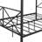 Elanny Four Poster Bed Metal Canopy Bed Frame, Platform Bed Frame with X Shaped Frame-1868452835