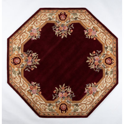 Agalia Wool Floral Indoor Rug
