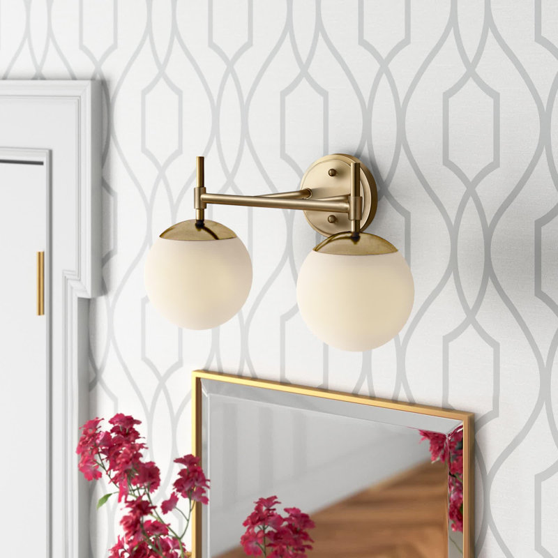 Aparicio Dimmable Bathroom Vanity Light, Modern Gold, 2