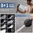 Matte Black High Pressure Dual Shower Head Combo With 9-Mode Handheld And 79" Hose-122807760