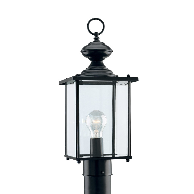 Lanterne d'extérieur à une lumière Jamestowne de Génération Éclairage , Noir