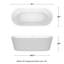 Carissa 71'' x 32'' Soaking Acrylic Bathtub-50480678