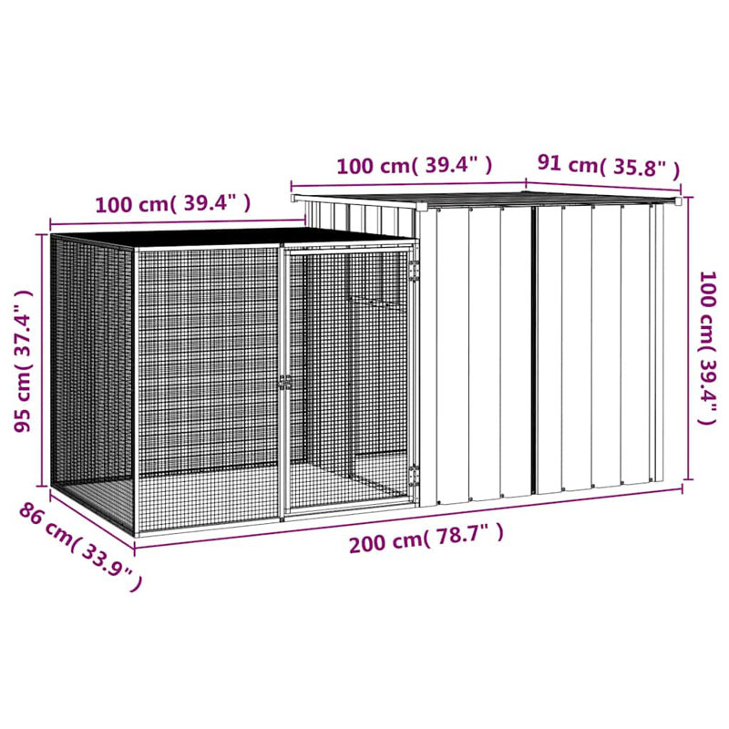 Cage à lapin, gris