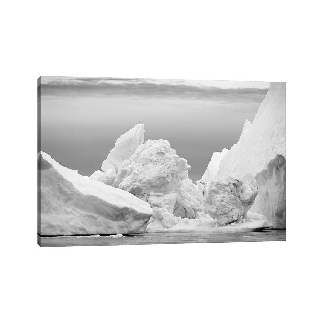 Ilulissat Icefjord At Disko Bay. The Icefjord Is Listed As Unesco World Heritage Site, Greenland. by Martin Zwick - Wrapped Canvas Print