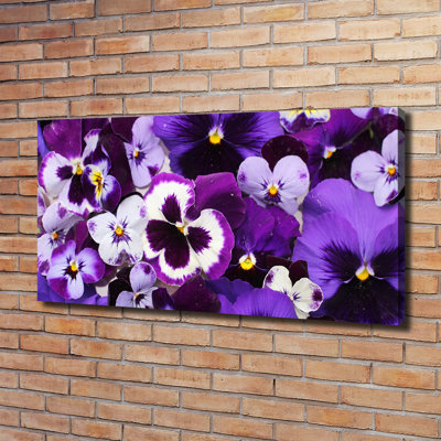 Pansies - Wrapped Canvas Print